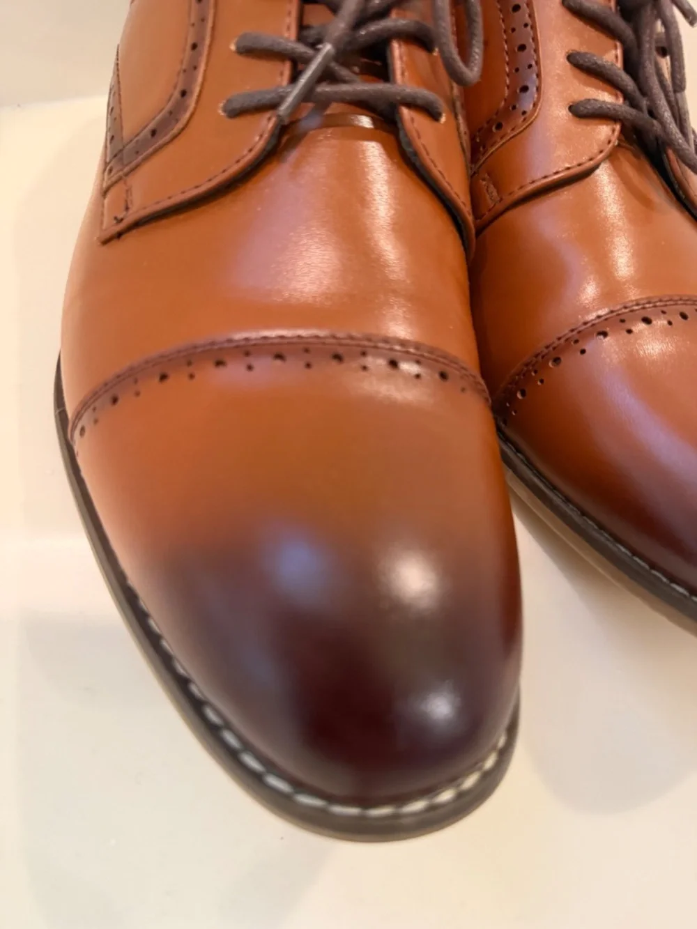 BOYS Size 6 Stacy Adam’s Dickinson Cognac Dress Shoes